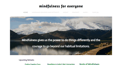 Desktop Screenshot of mindfulnessforeveryone.com