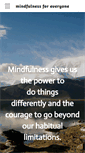 Mobile Screenshot of mindfulnessforeveryone.com